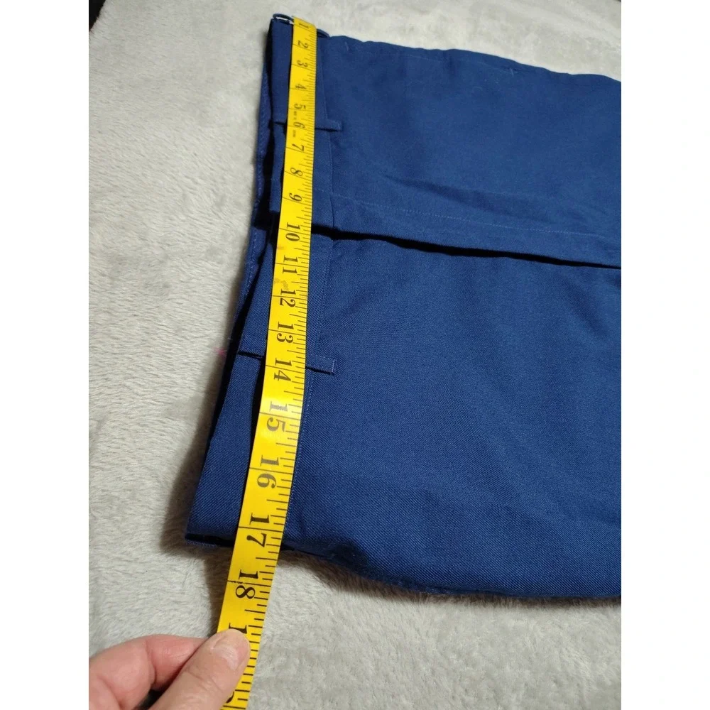 DSCP Trousers Men 33/32 Navy Blue Dress Formal Uniform Flat Polyester Wool